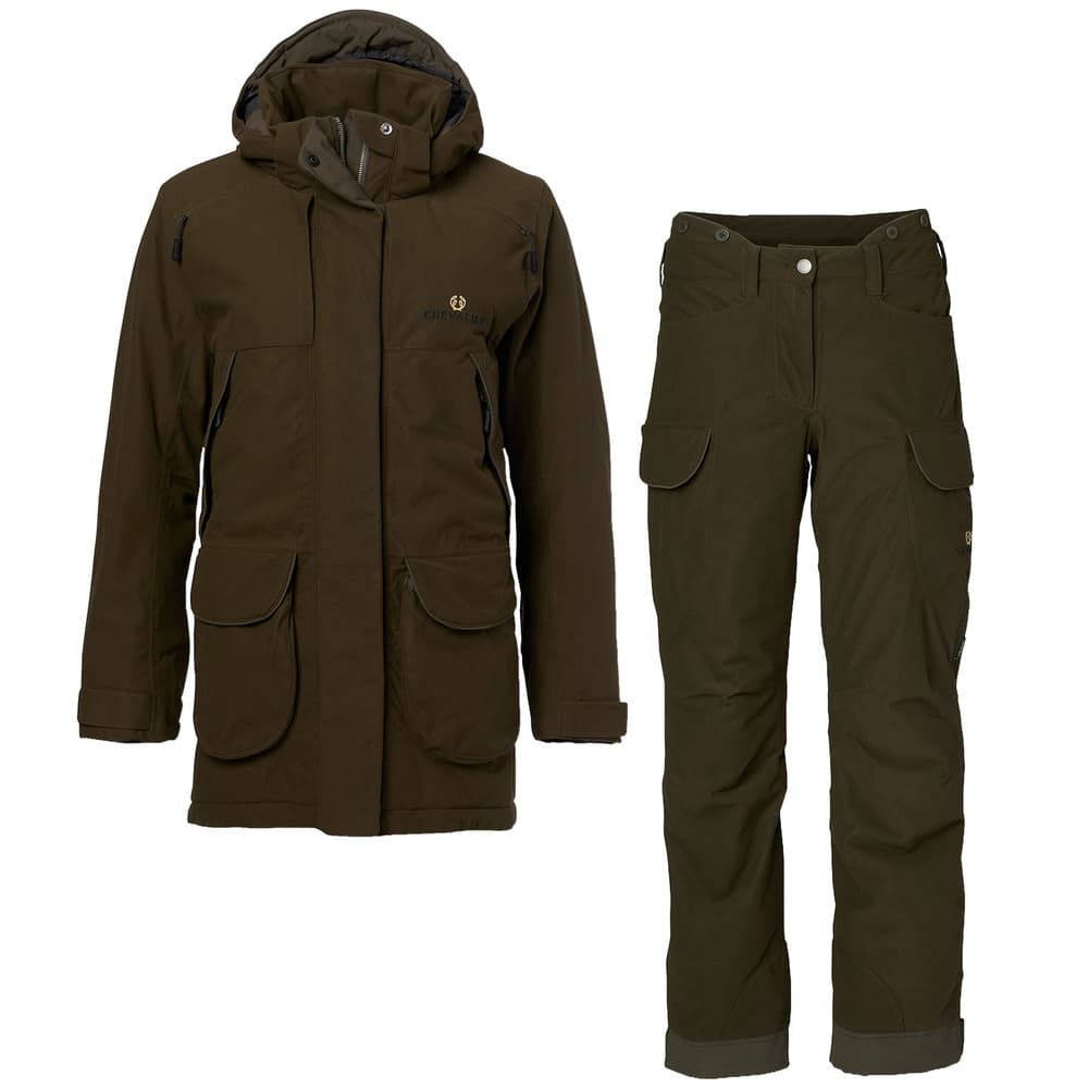 Hunting Set Highland Chevalite Padded Women, Dark Forest Green, view: 0