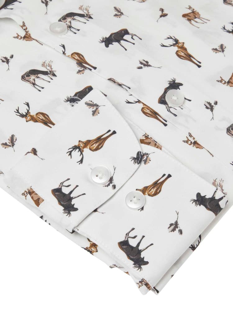 Danson Contemporary Fit Shirt Men Royal Family Print, view: 4