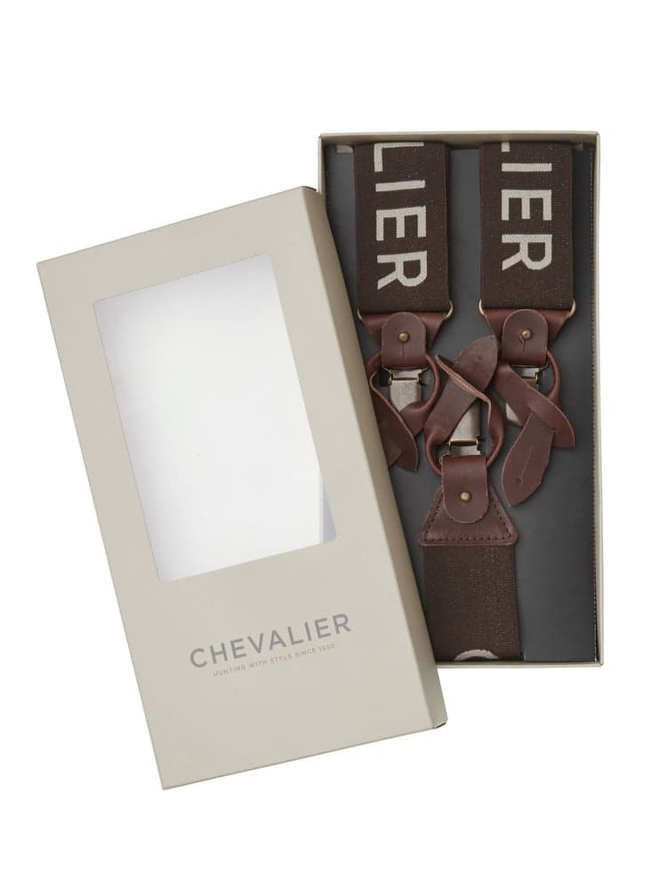 Chevalier Logo Suspenders Brown, view: 2