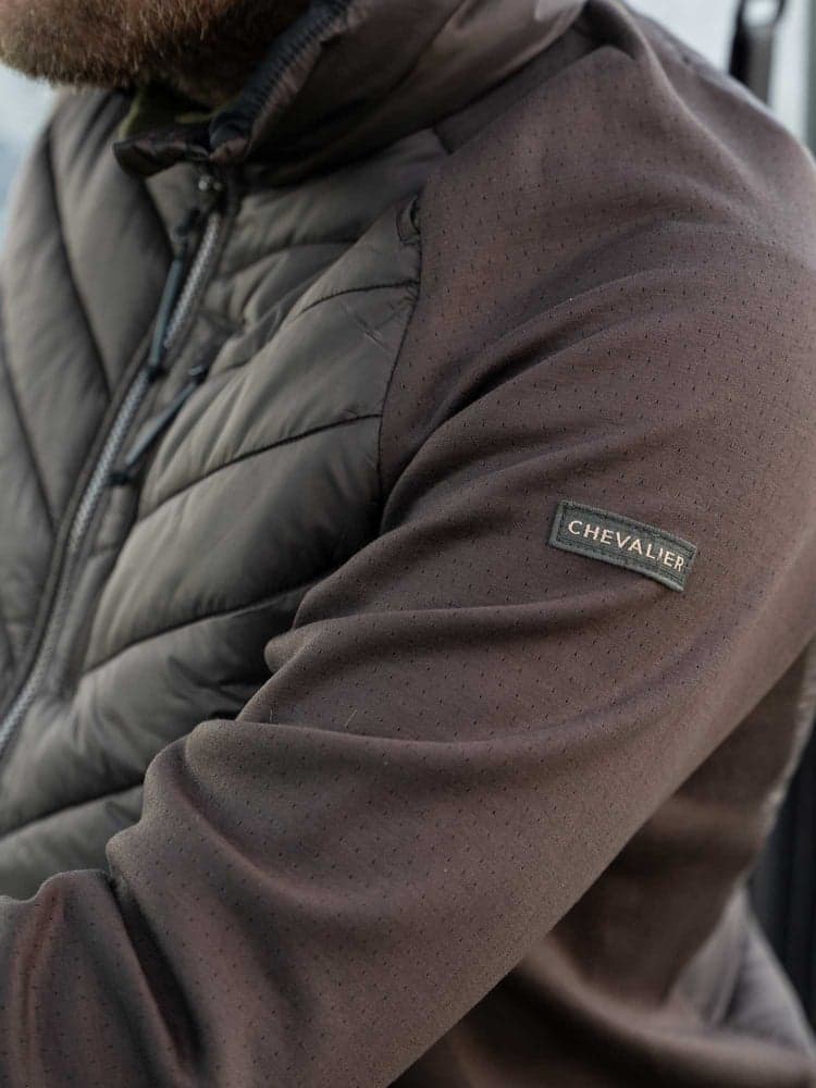 Hunter Hybrid Jacket Men Leather Brown, view: 4