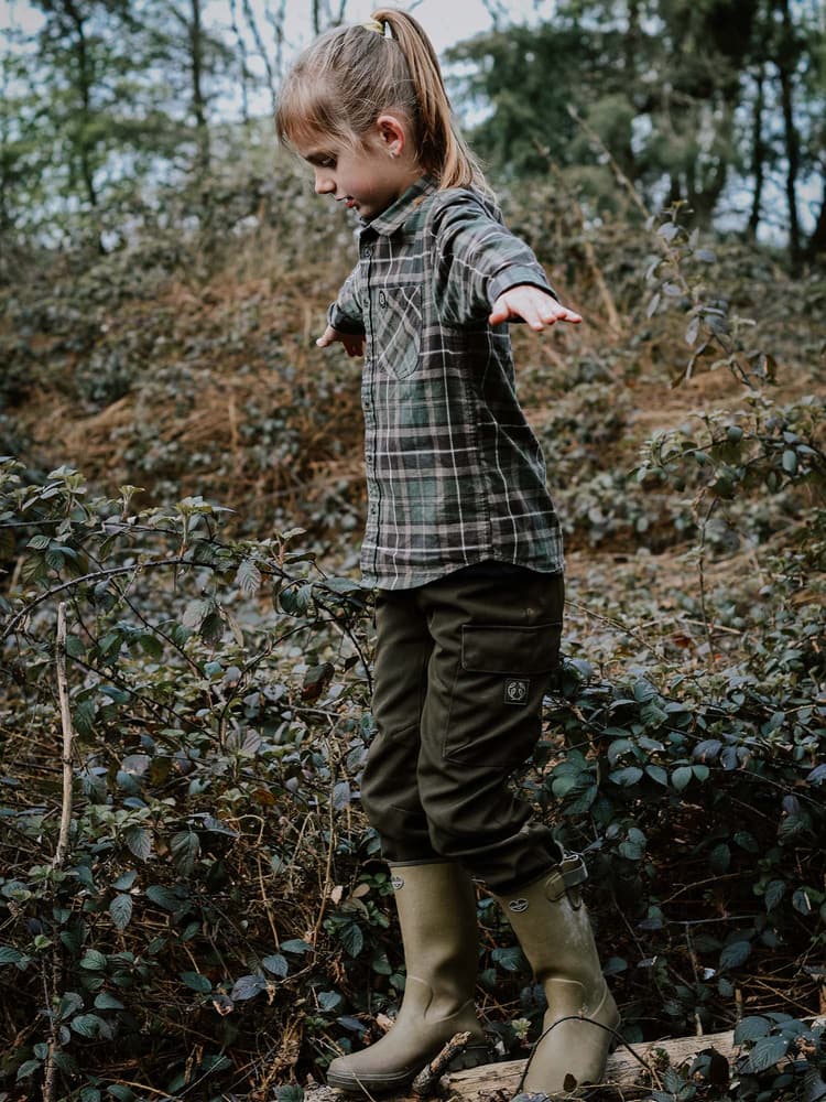 Piglet Stretch Pants Junior Dark Green, view: 1