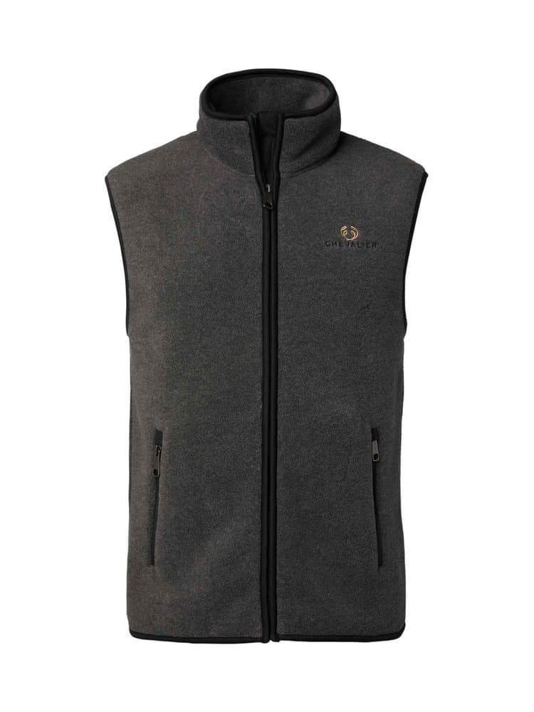 Mainstone Fleece Vest Men Anthracite w Black, view: 0