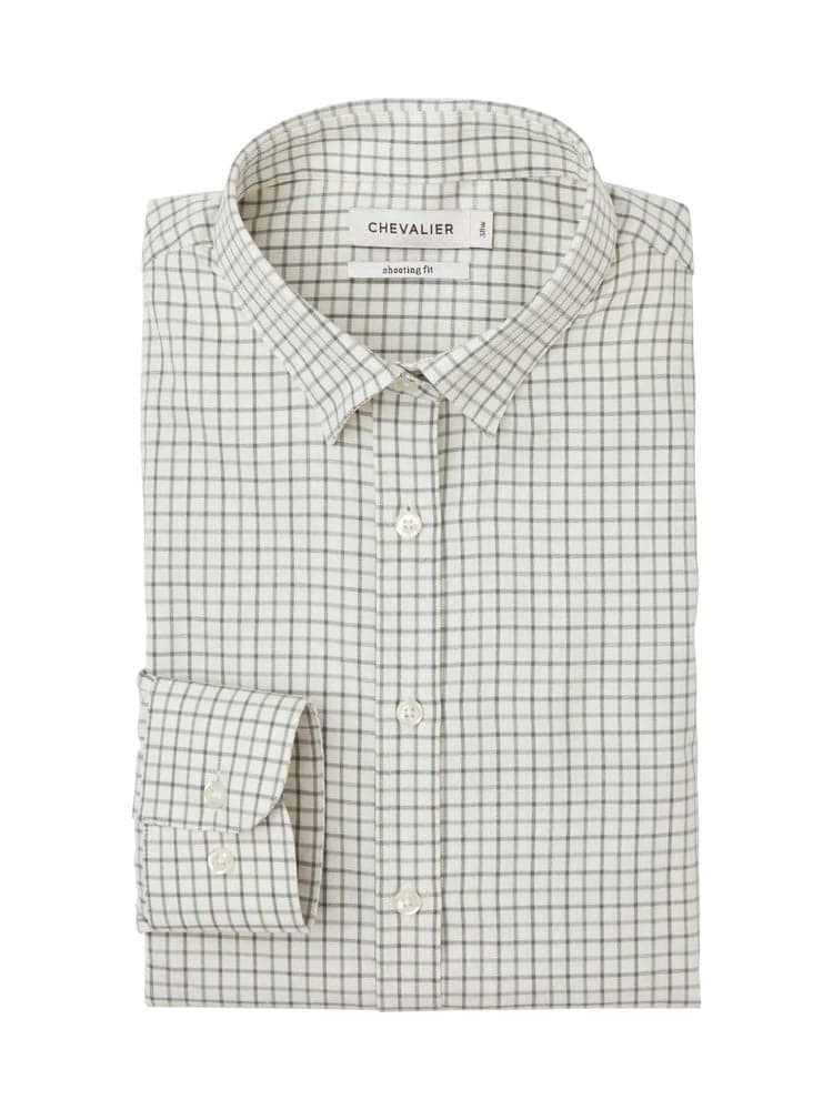 Chorley Shooting Fit Shirt Women Thyme Green Tattersall, view: 2