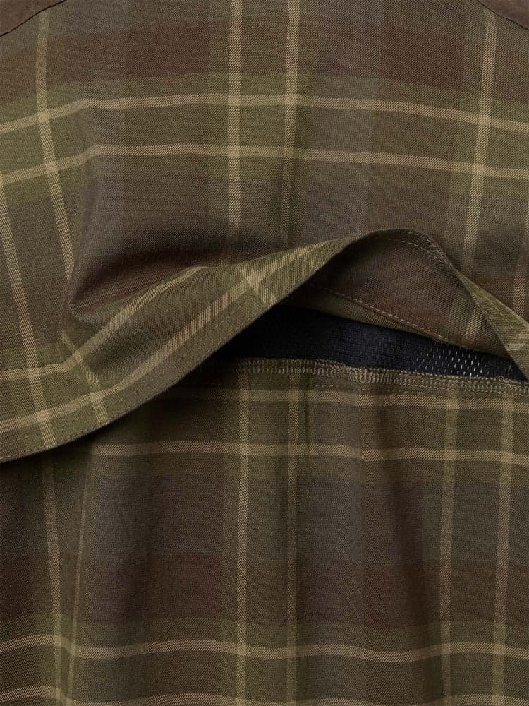 Chill Shooting Fit Coolmax Shirt Men Pinegrove Green Checked, view: 4