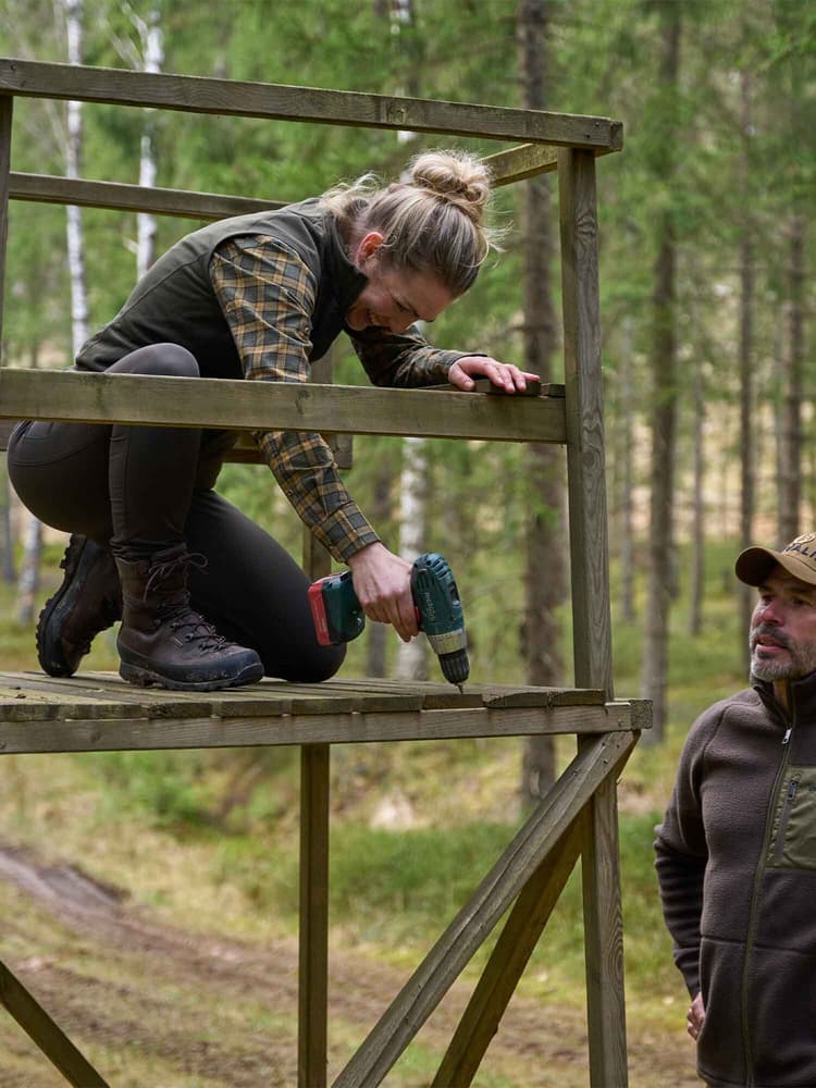 Creek Shooting Fit Coolmax Shirt Women Moss Checked, view: 5