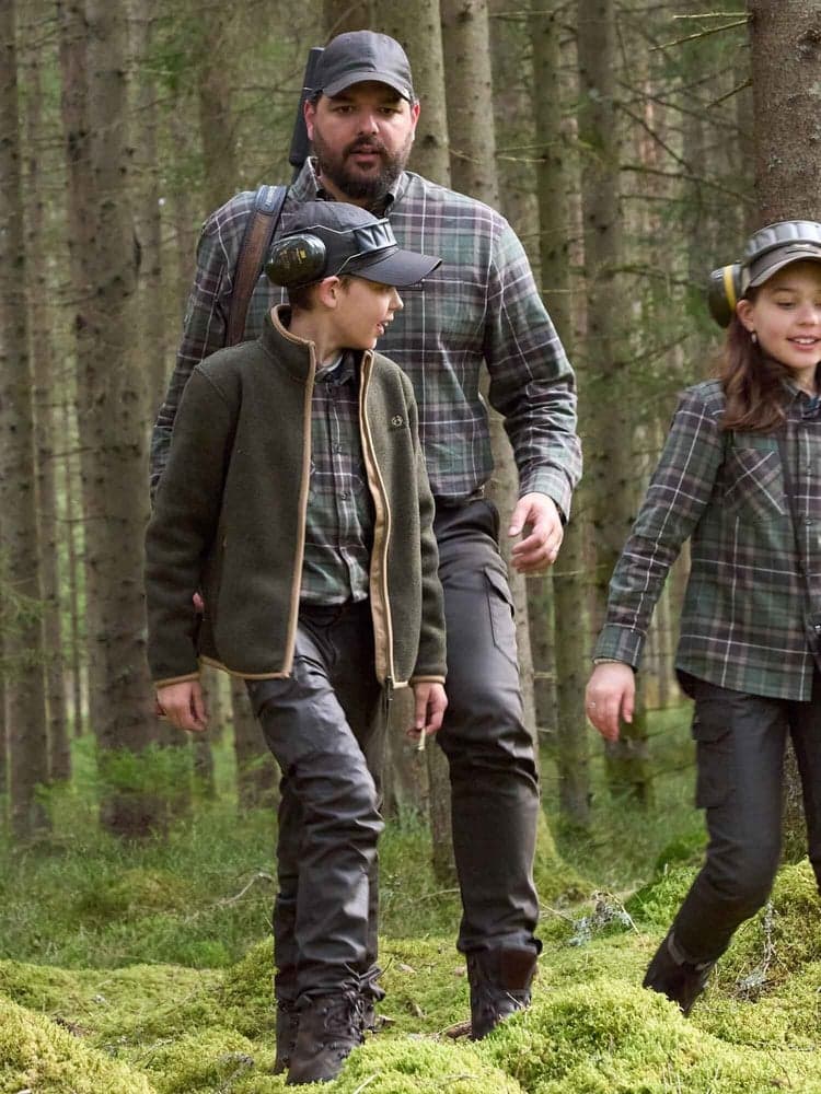 Teal Light Flannel Shirt Men Hemlock Green Checked, view: 1