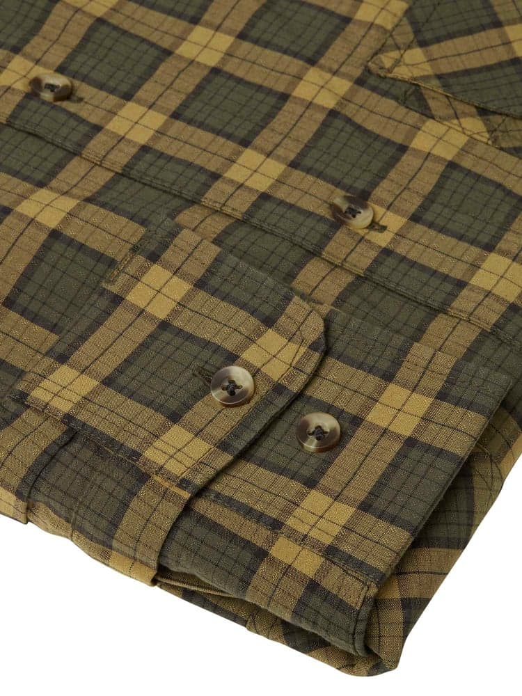 Creek Shooting Fit Coolmax Shirt Men Moss Checked, view: 4