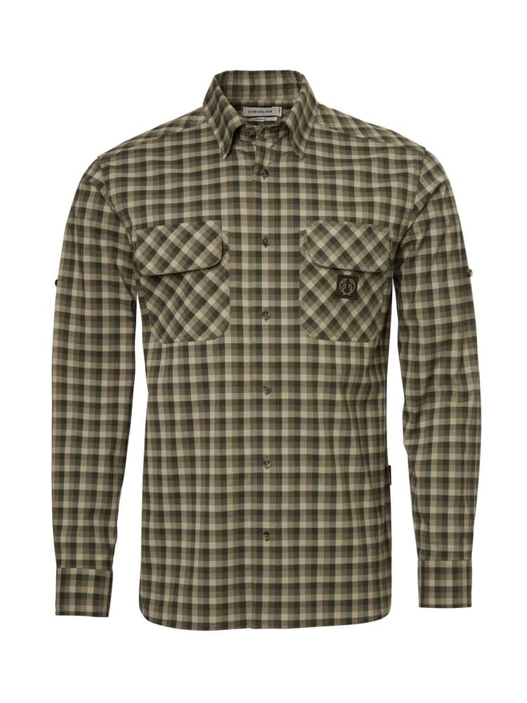 Creek Shooting Fit Coolmax Shirt Men Mink Brown Checked, view: 0