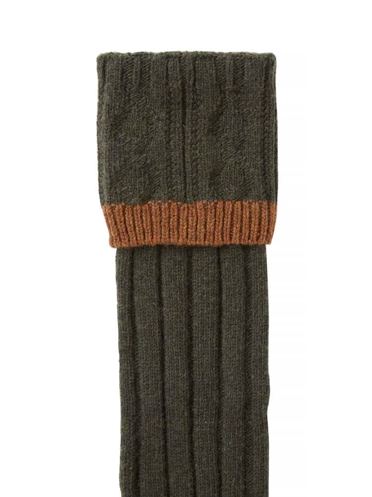 Wellington Field Wool Socks Autumn Green, view: 2