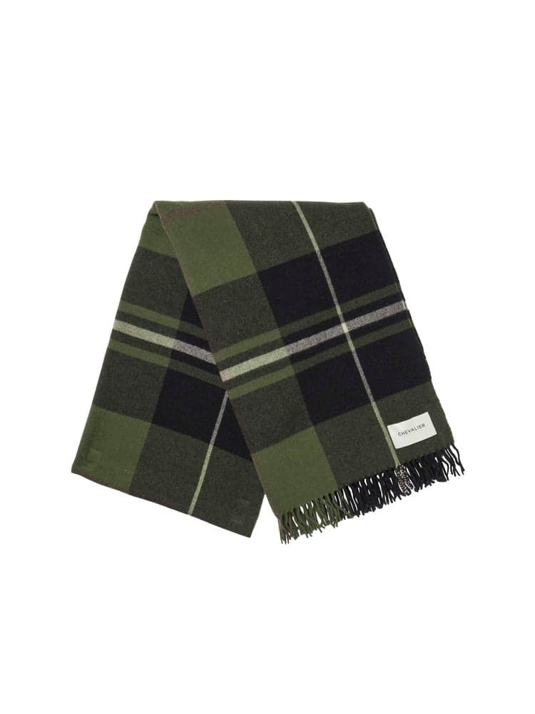 Anne Wool Scarf Chevalier XL Check Dark, view: 1