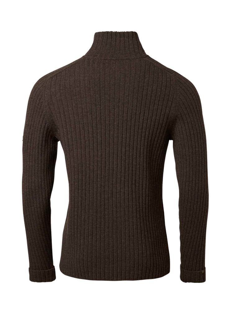 Antony Half Zip Wool Pullover Men Antler Brown, view: 2
