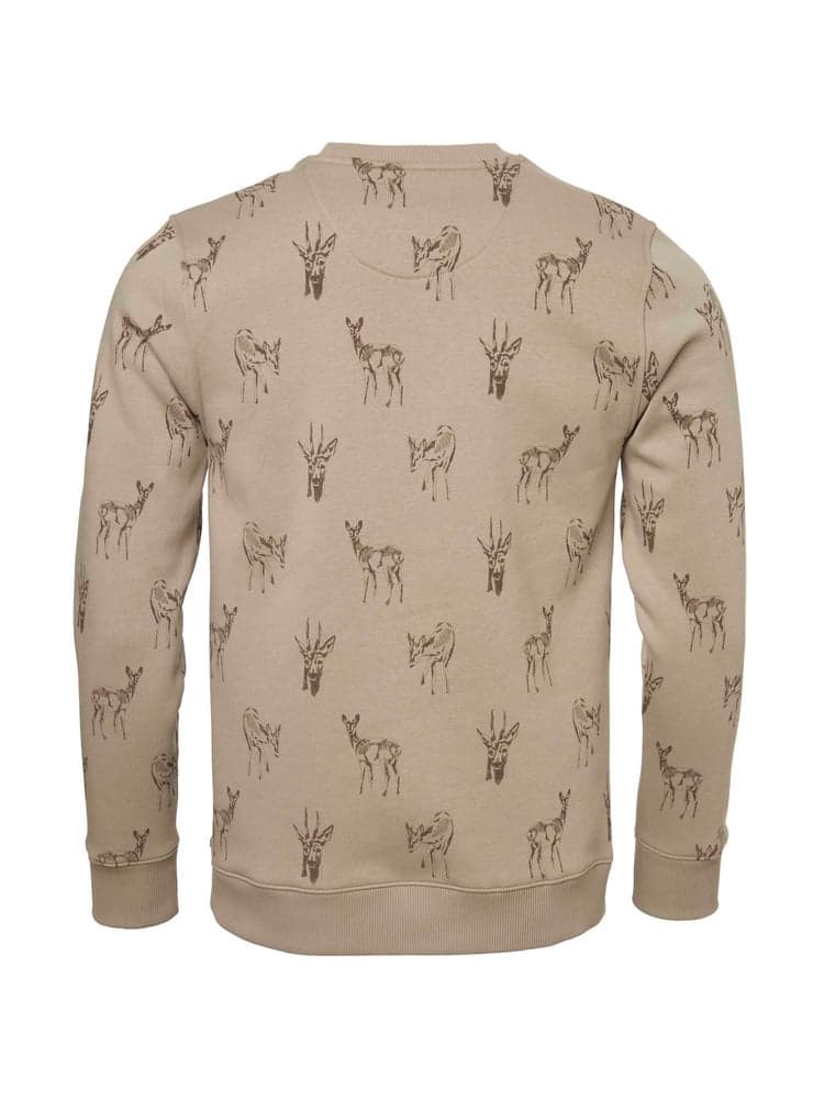 Deer Sweatshirt Men Close up Deer, view: 2