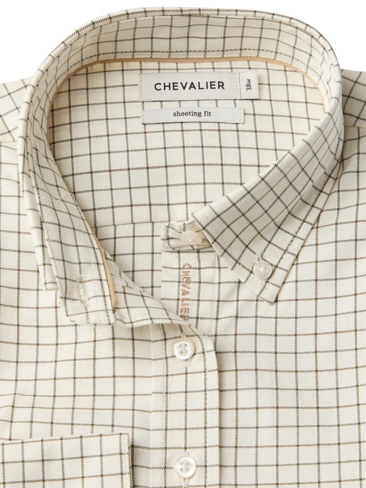 Florence Shooting Fit Stretch Shirt Women Highland Green Tattersall, view: 3