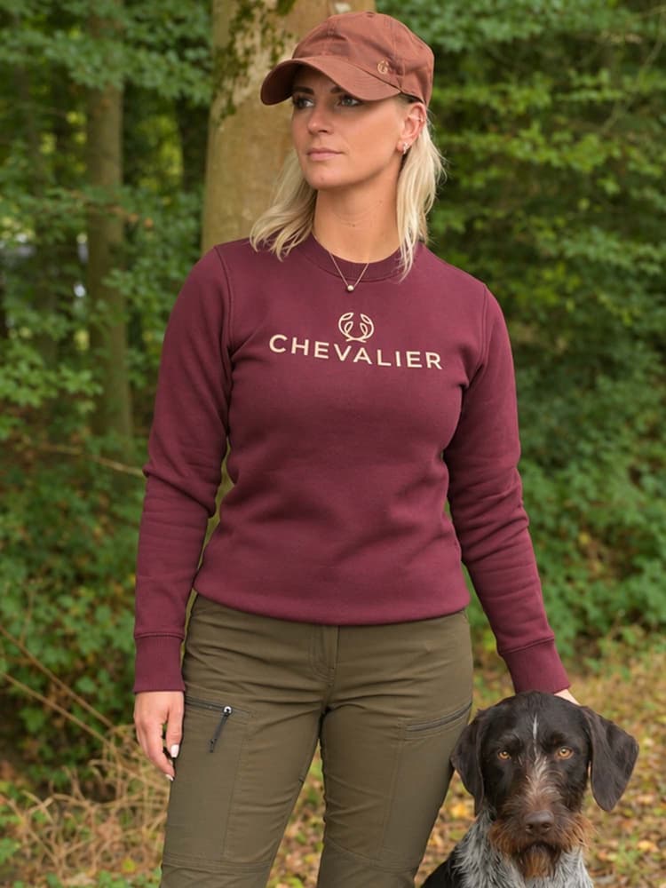 Hill Sweatshirt Women Wine Red, view: 1