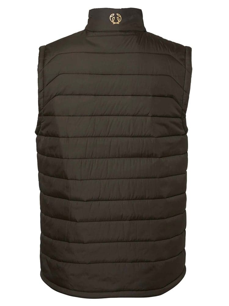 Quintin Padded Vest Men Leather Brown, view: 2