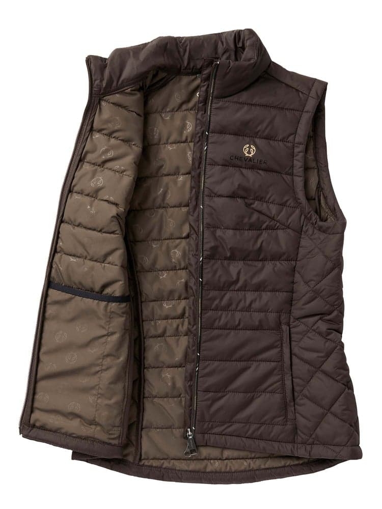 Quintin Padded Vest Women Leather Brown, view: 3