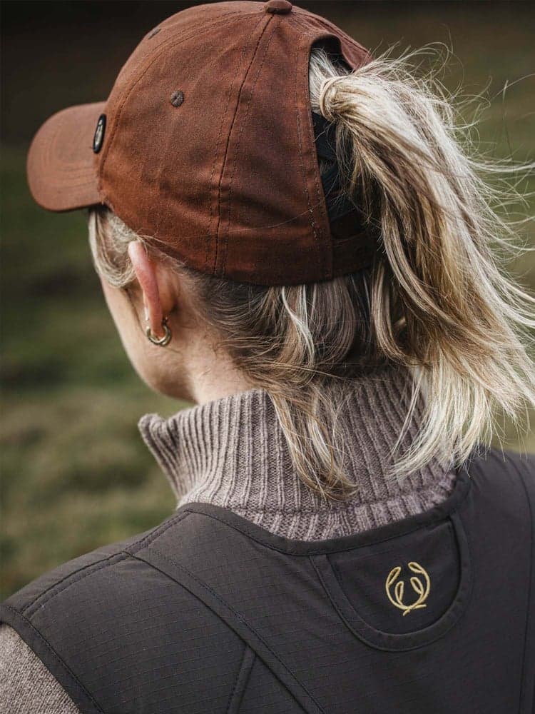 Becca Waxed Ponytail Cap burgundy, view: 1