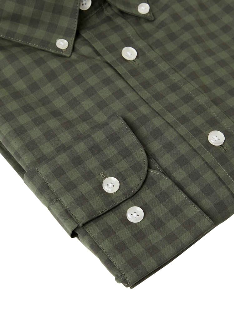 Betley Regular Fit Shirt Men Glade Green Checked, view: 4