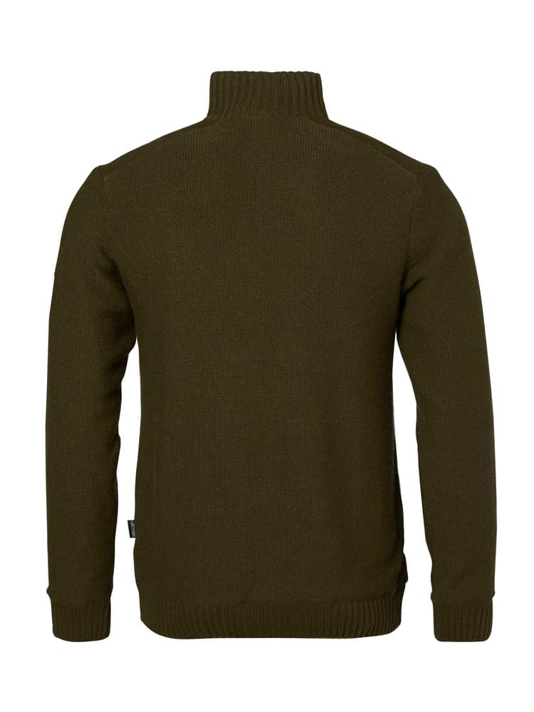 Loxley Windblocker Wool Pullover Men Forest Green, view: 2