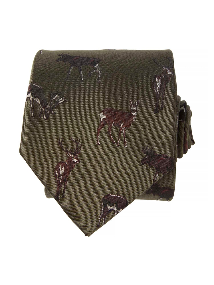 productCard.productImage: Dixter Silk Tie Rifle Green Deer