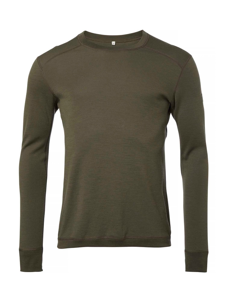 productCard.productImage: Chevalier 200 Merinowool Crewneck Men Tarmac Green