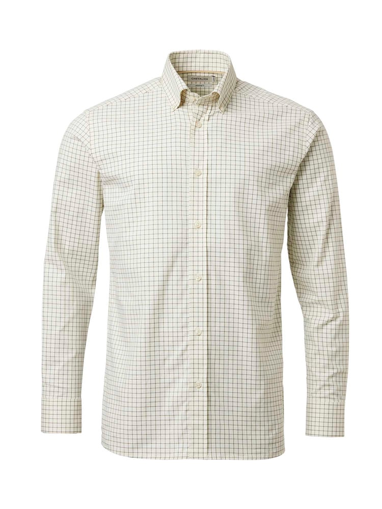 productCard.productImage: Baron Shooting Fit Stretch Shirt Men Highland Green Tattersall