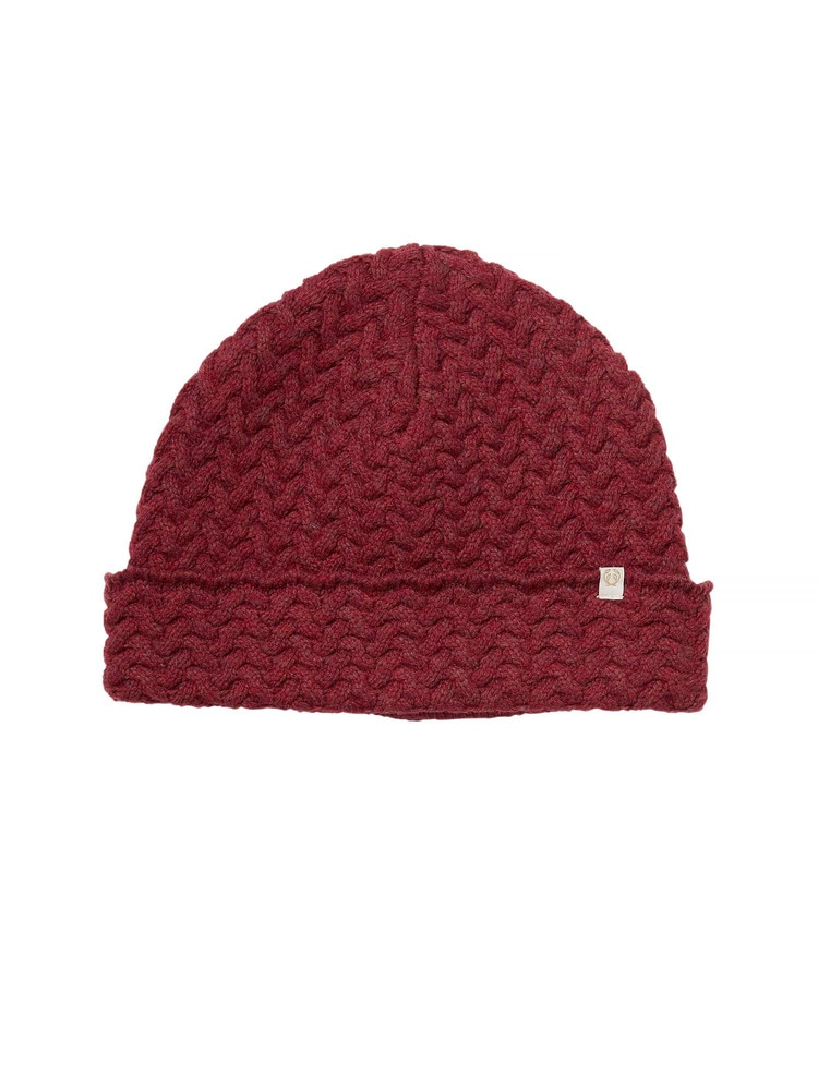 productCard.productImage: Shandy Cable Knit Wool Beanie Cherry Red
